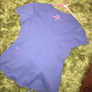 Blue Scrub top/bottoms NRG
